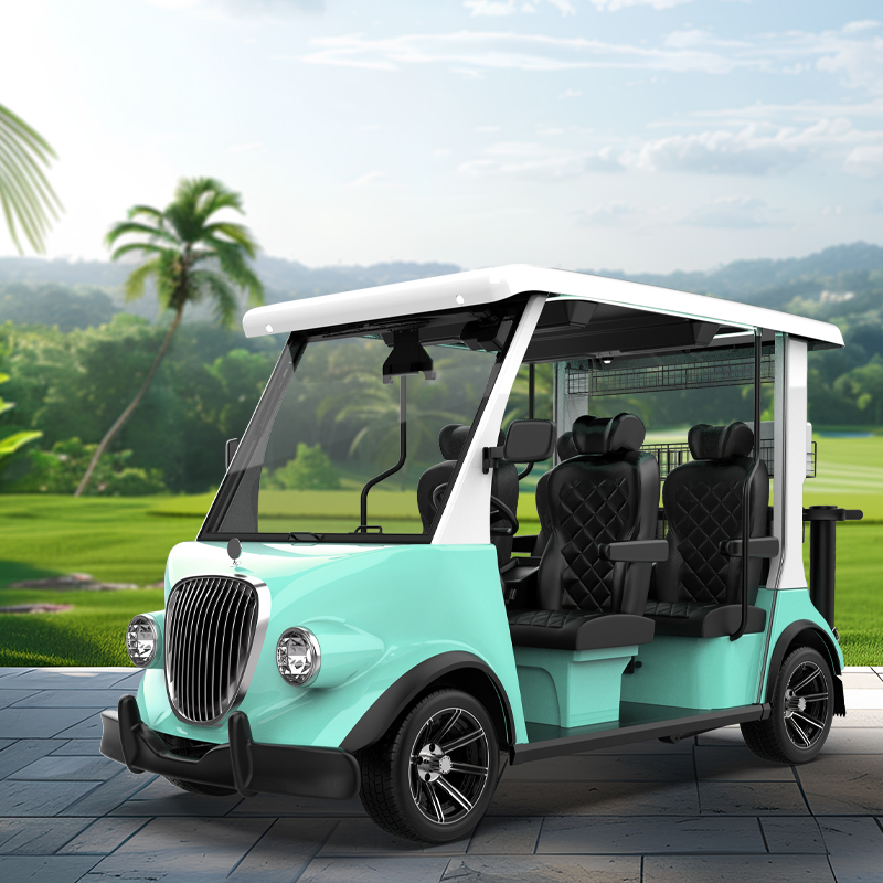 New Luxurious Customized Autopilot 4 Forward Facing Golf Car 48V Lithium Electric Lsv Road Legal Golf Cart