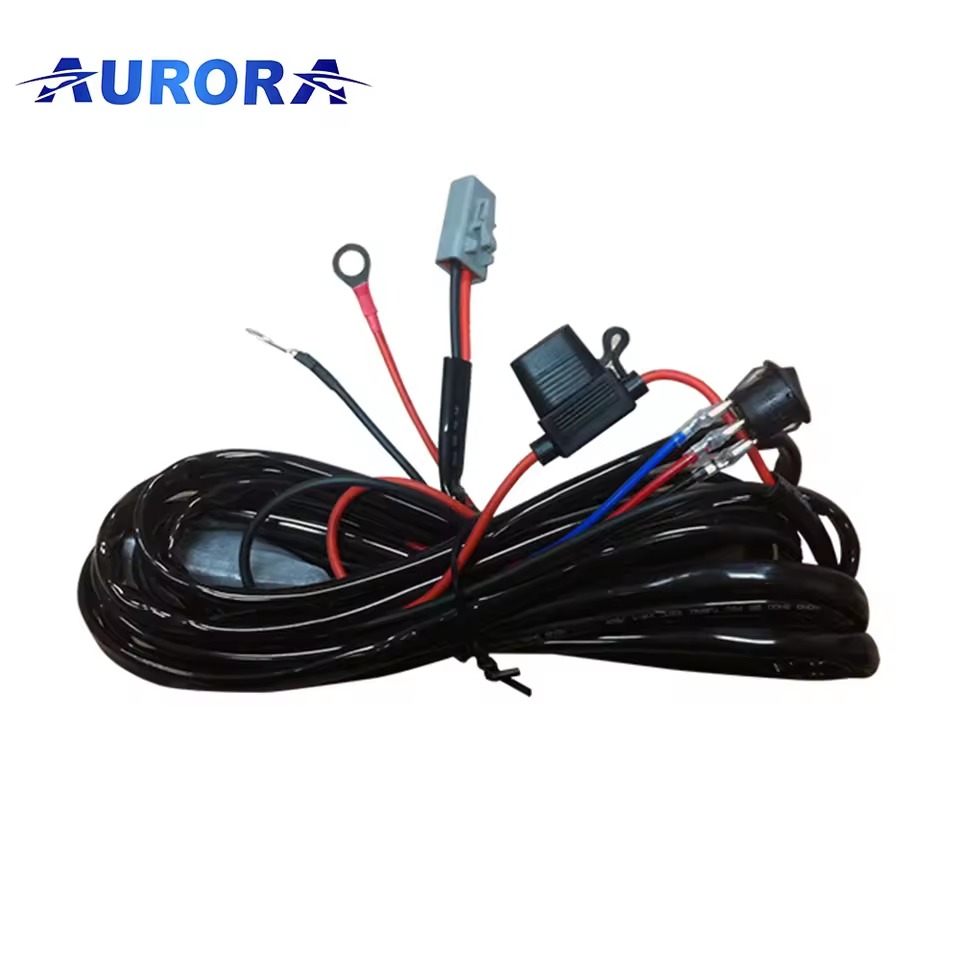 Aurora Auto Remote Controller Cable Wire Harness Led Work Driving Light bar for Truck Offroad