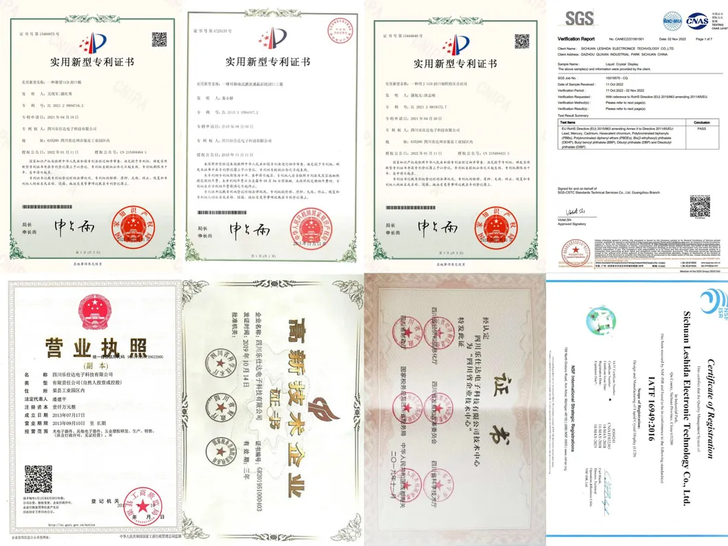 Certificates and Patents