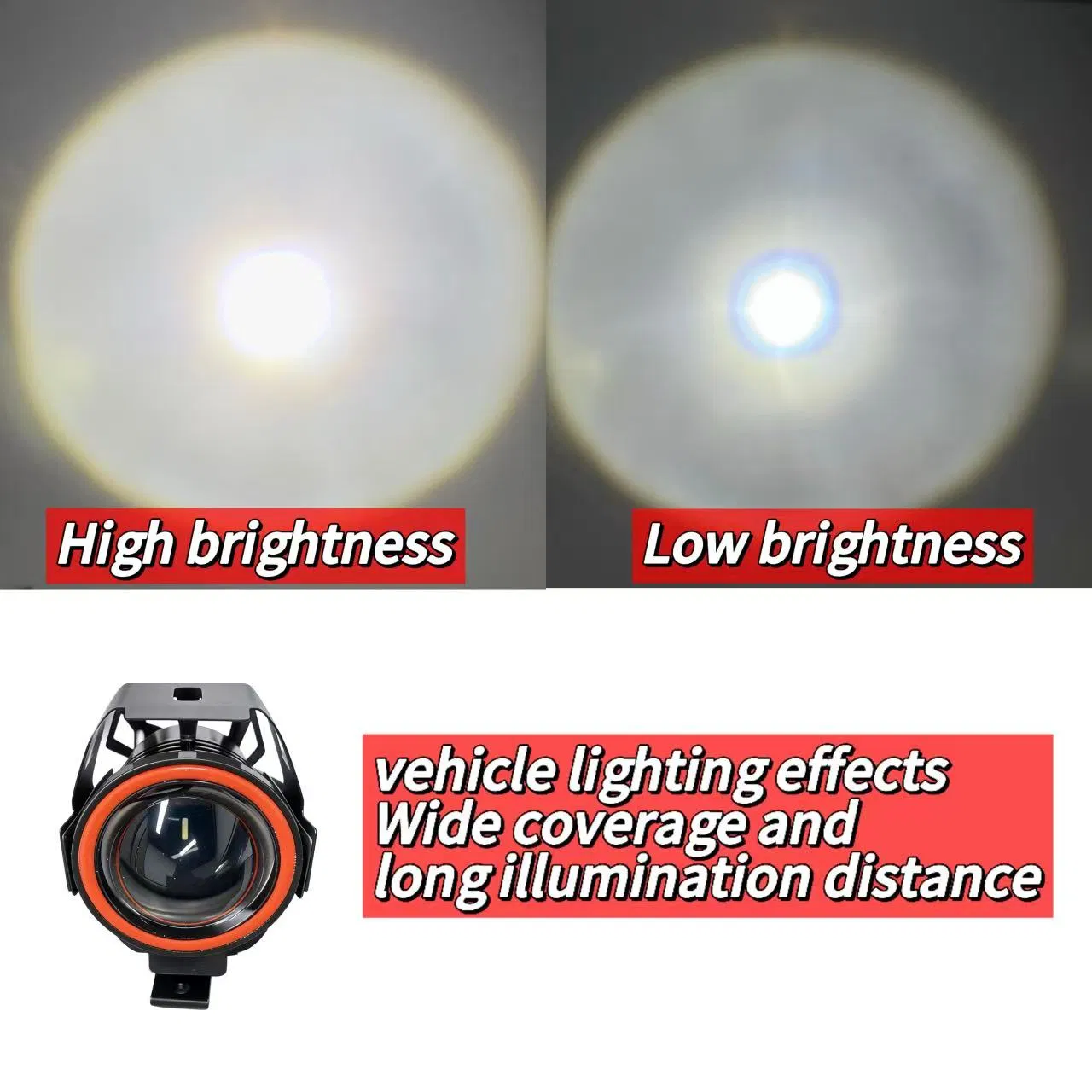 External RGB DRL Electric Scooter Mountain Bracket Stainless Steel Lamp