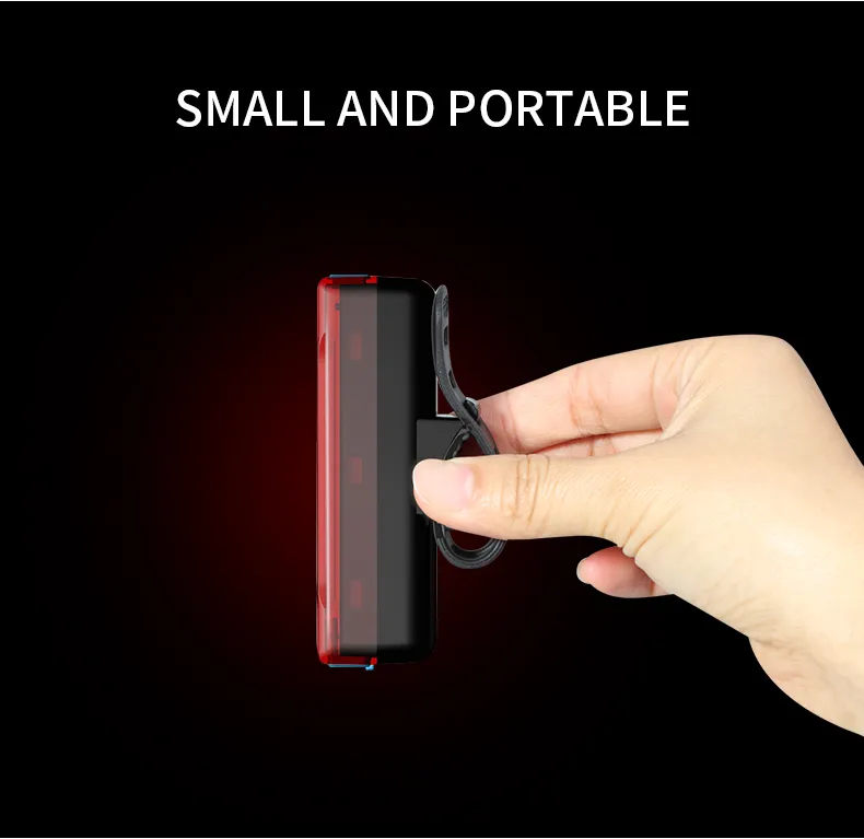 Bicycle Tail Light Bicycle Riding Motorcycle Electric Bike LED Mountain Bike USB Charging Warning Light