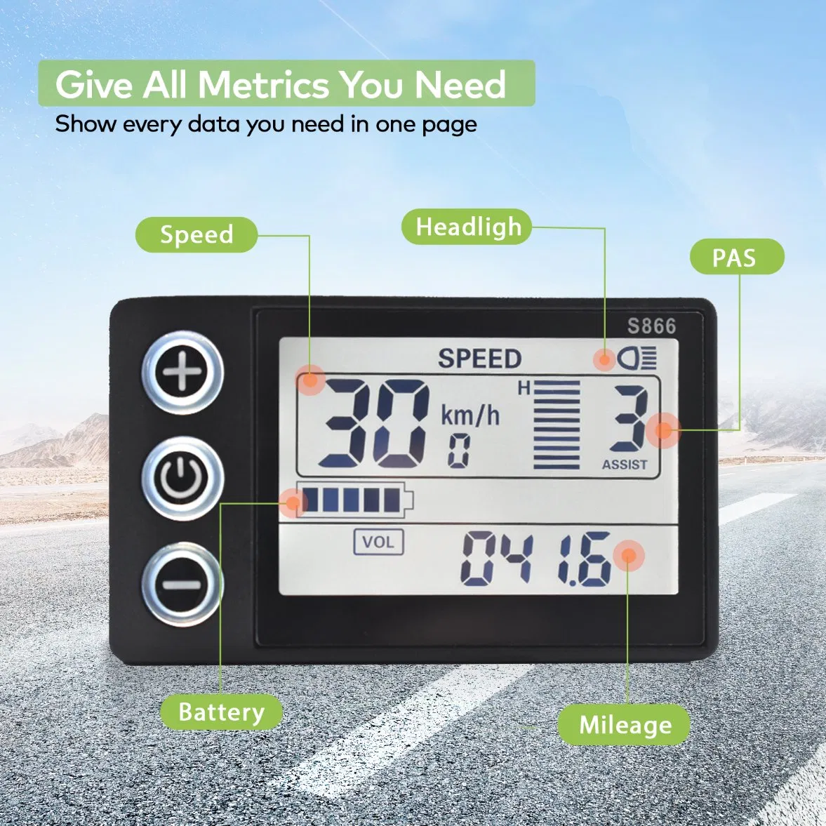 Ordinateur De Vlo Avec Fil Scooter Display Electric Bike Display Cycplus GPS Bike Computer Screen for Bike Bicycle Speedometer