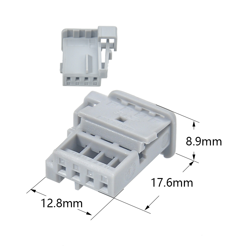 1379029 4Pin Copper Automotive Door Ambient Light Connector Nylon Sealed Pre-Crimped Harness RGB Mood Lighting Plug PA66 GF25