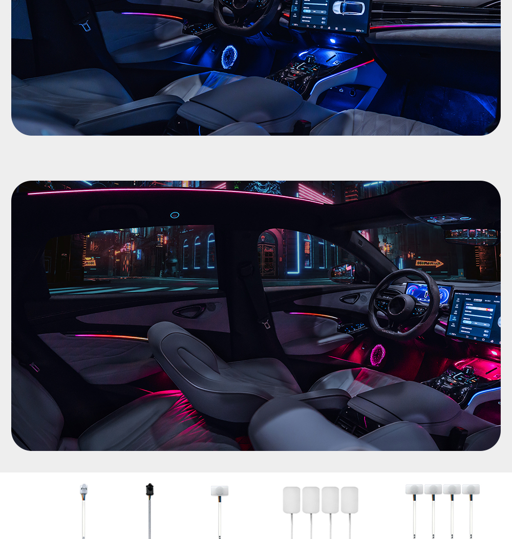 High Bright RGB LED Ambient Light for BYD Seal EV 2022-2023 Interior Lighting System Interior Trim