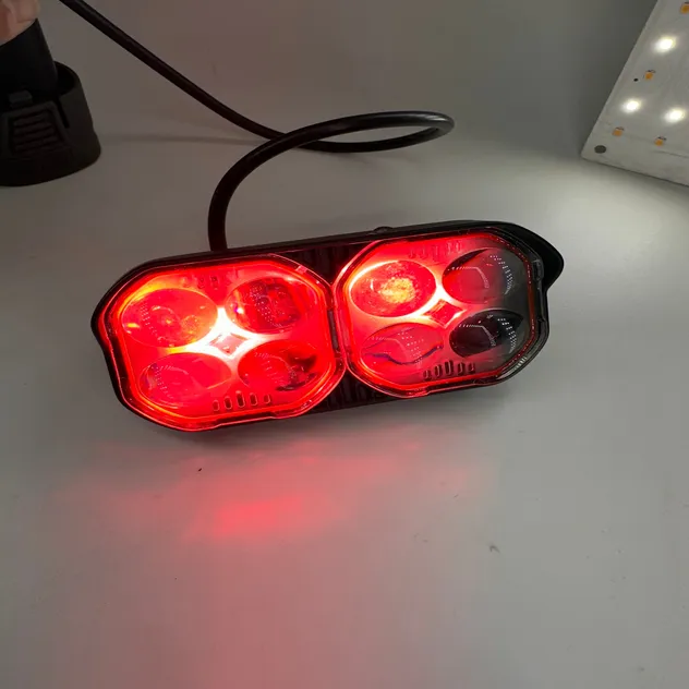 24 LED 12 V Universal Motorcycle Headlight Spotlight Detail View 3