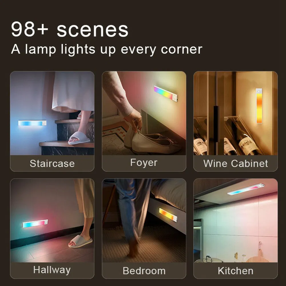 L1-021 40cm Ambient Light - Dual Sensor, Magnetic, RGB &amp; 5 Natural Modes, Tarnish