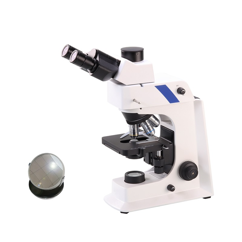 Confocal Trinocular Biological Fluorescence Microscope with LED Light Source
