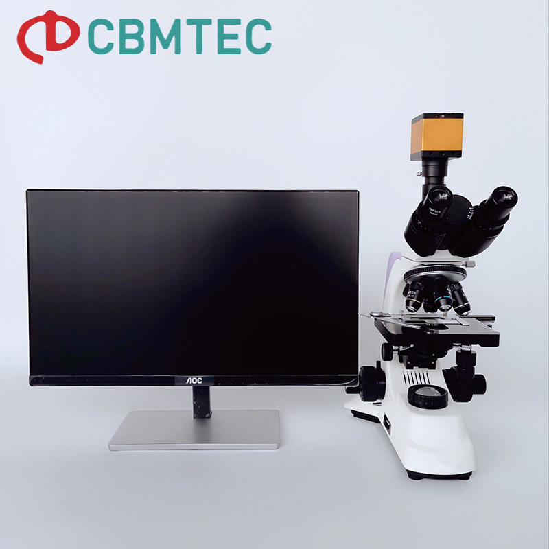 Trinocular Biological Microscope with Superior LED Lighting for Labs