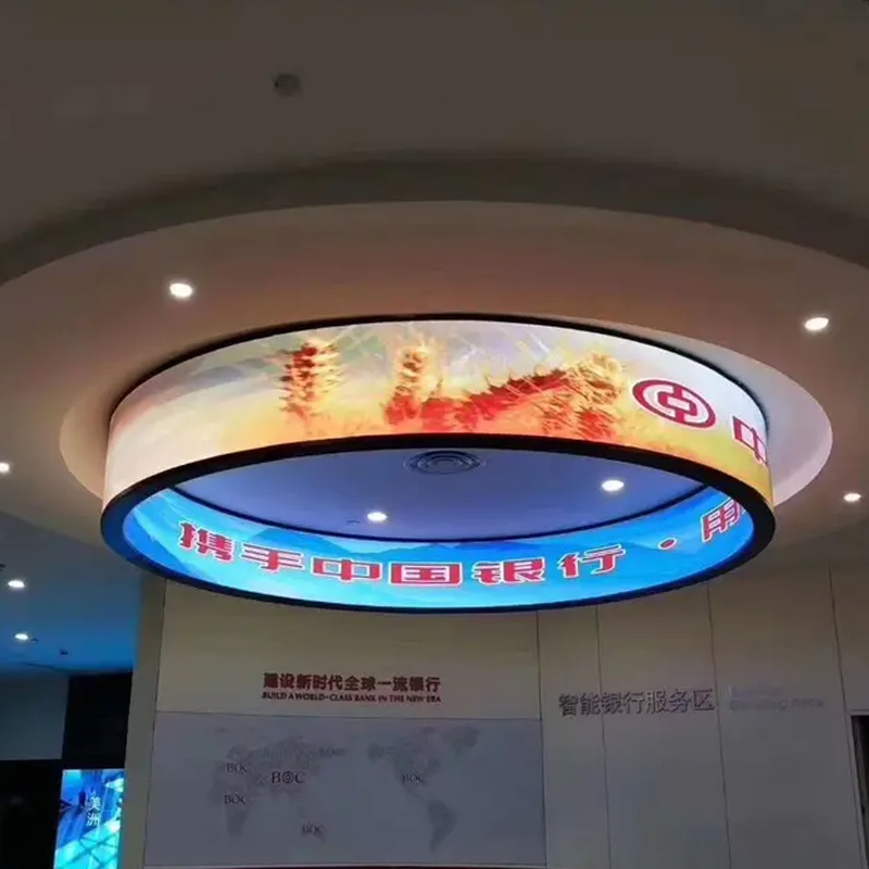 3D Magic Vr Immersive Creative Tunnel Flexible Soft Curved Advertising LED Display Screen