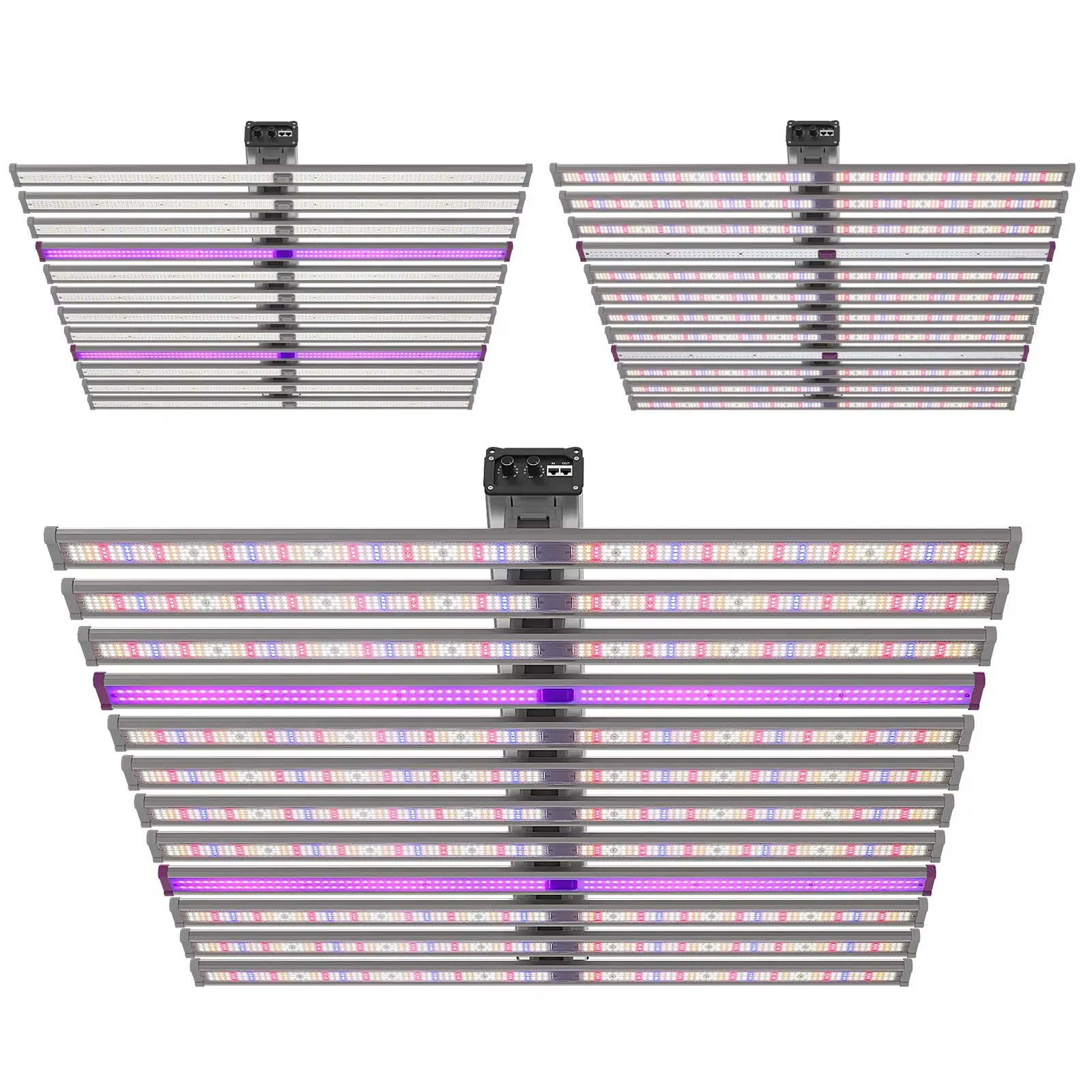 LED Grow Light 2024 1000 W 16bars Aluminum Alloy Body IP54 Red and Blue Full Spectrum LED Grow Lights for Indoor Greenhouse
