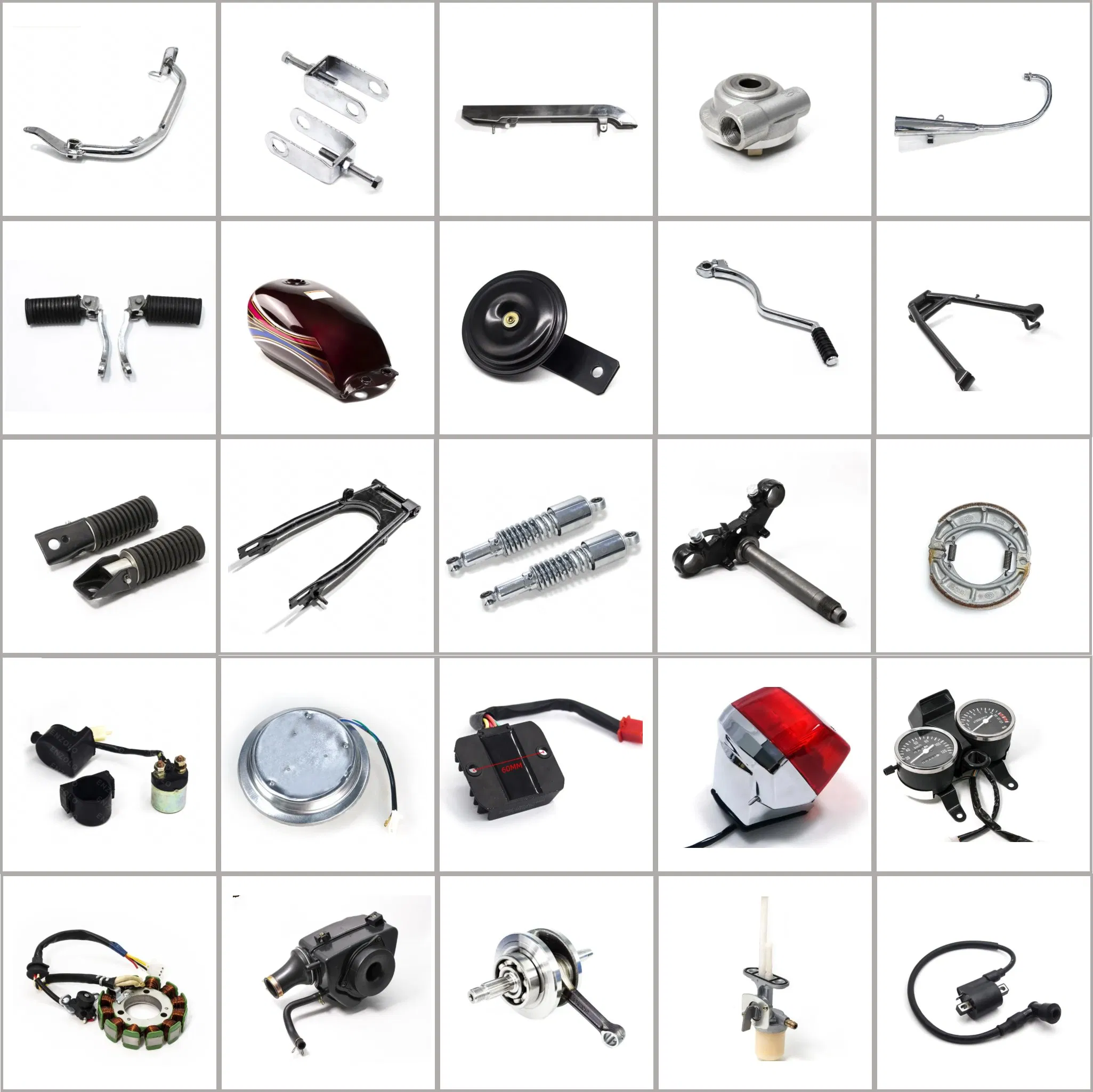 Enzolo 12V D-Type Yellow/Blue Turn Signals Lights (Directionals) Motorcycle Parts