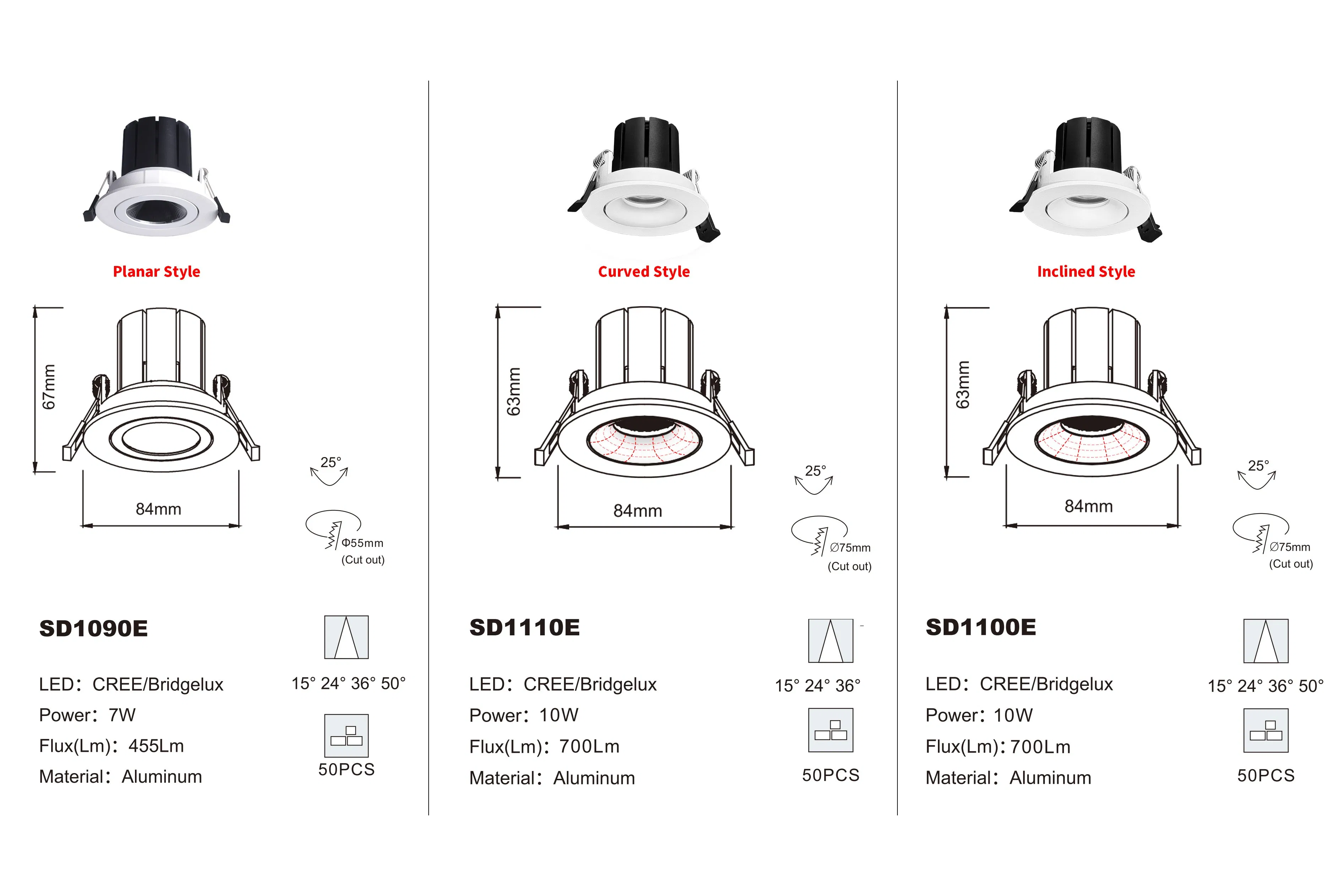 Sleek Adjustable Recessed Lighting for Modern Home Decor