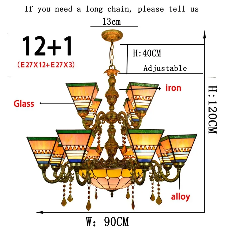 Tiffany Chandelier View 2