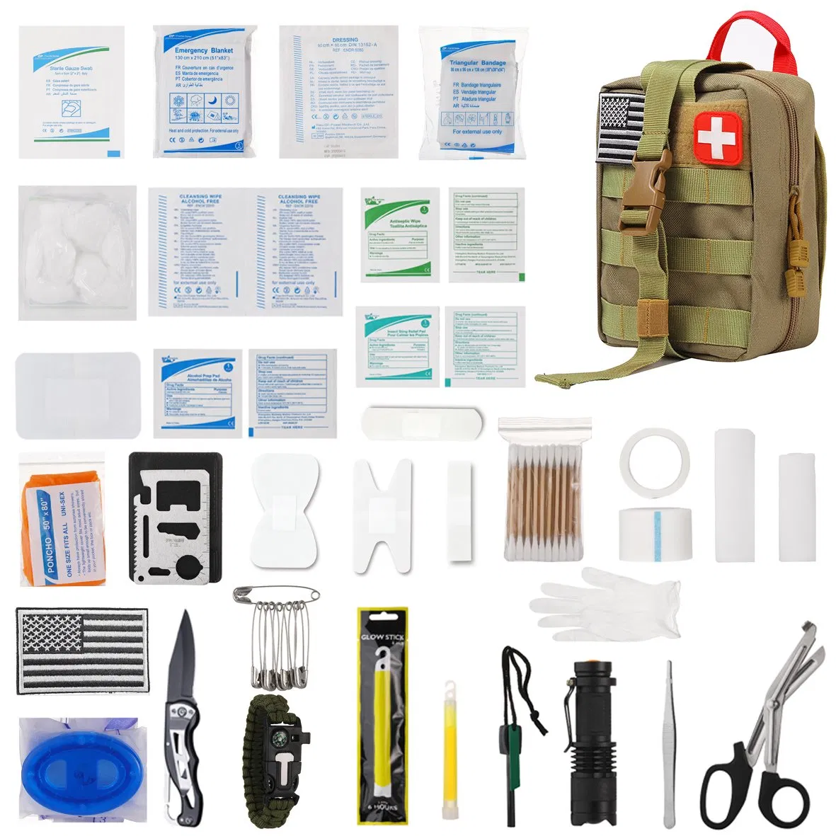 Outdoor Camping Hiking Portable First Aid Kit Bag