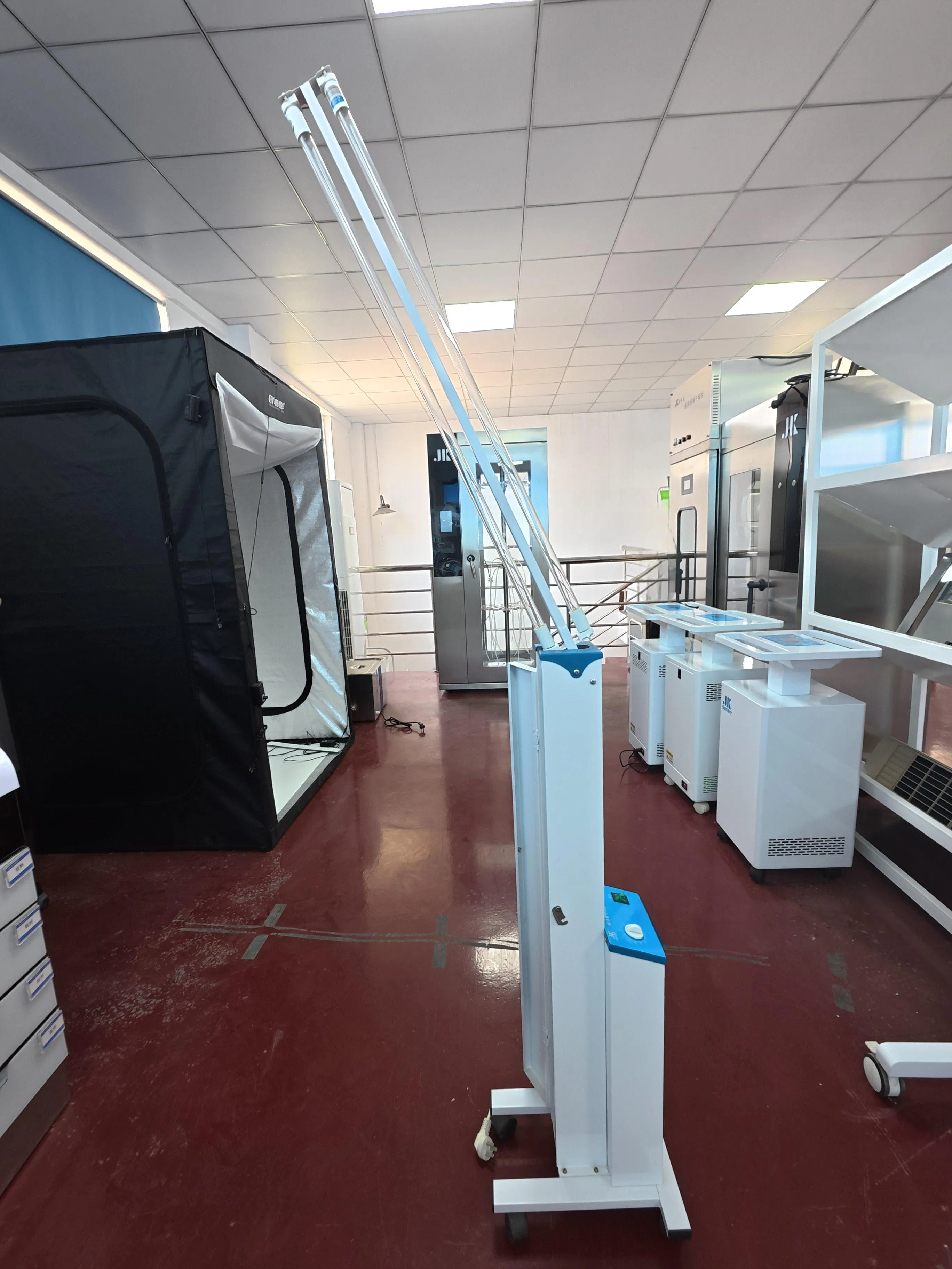 Hospital UV Disinfection Cart with Dual Lamp Technology for Safety