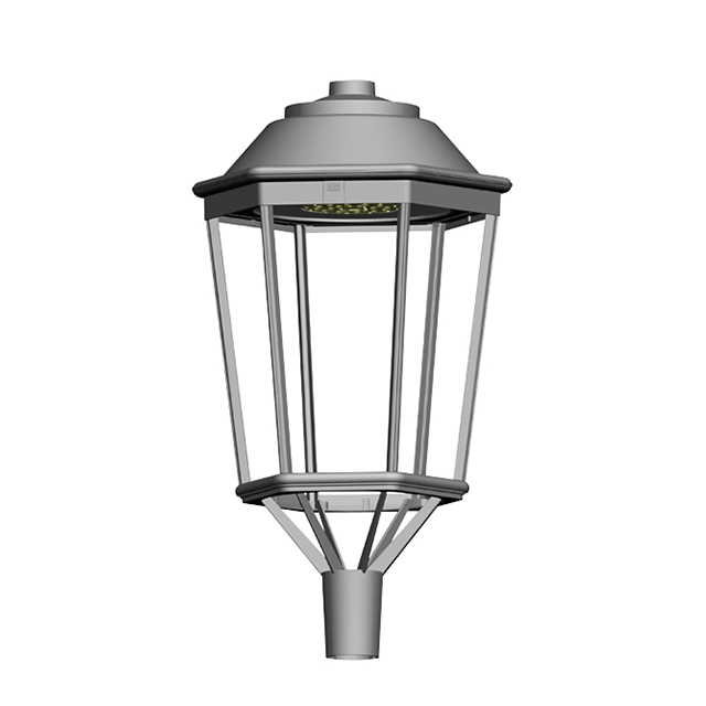 New Classic Garden Light Outdoor Hexagonal LED Post Light Decorative Street Lighting