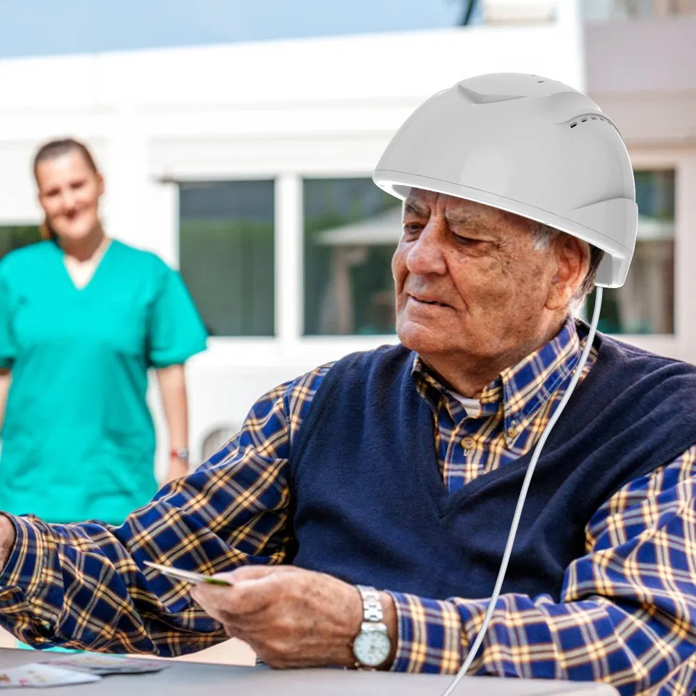 Suyzeko OEM Physical Rehabilitation Recovery 810nm Neron Care LED Light Therapy Photobiomodulation Helmet