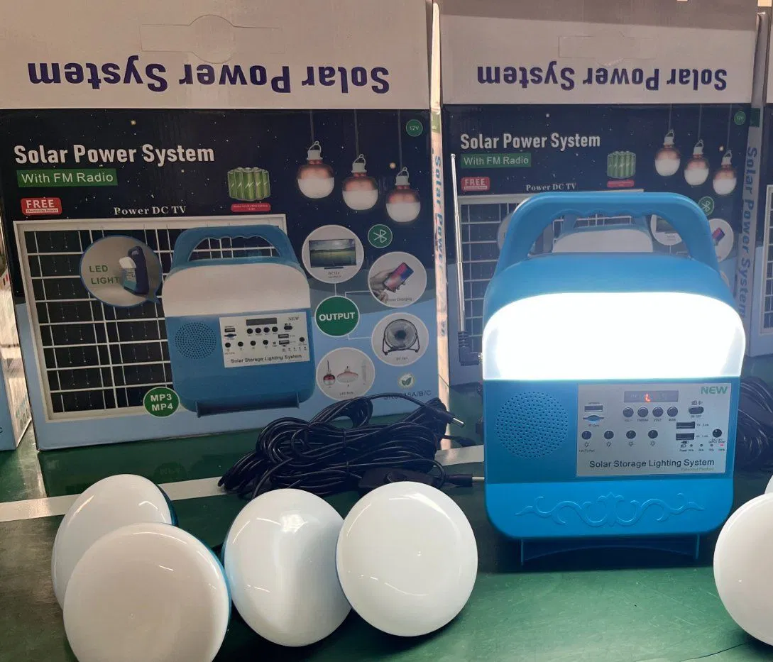 Sustainable Solar Lighting Kit with Portable Radio Features