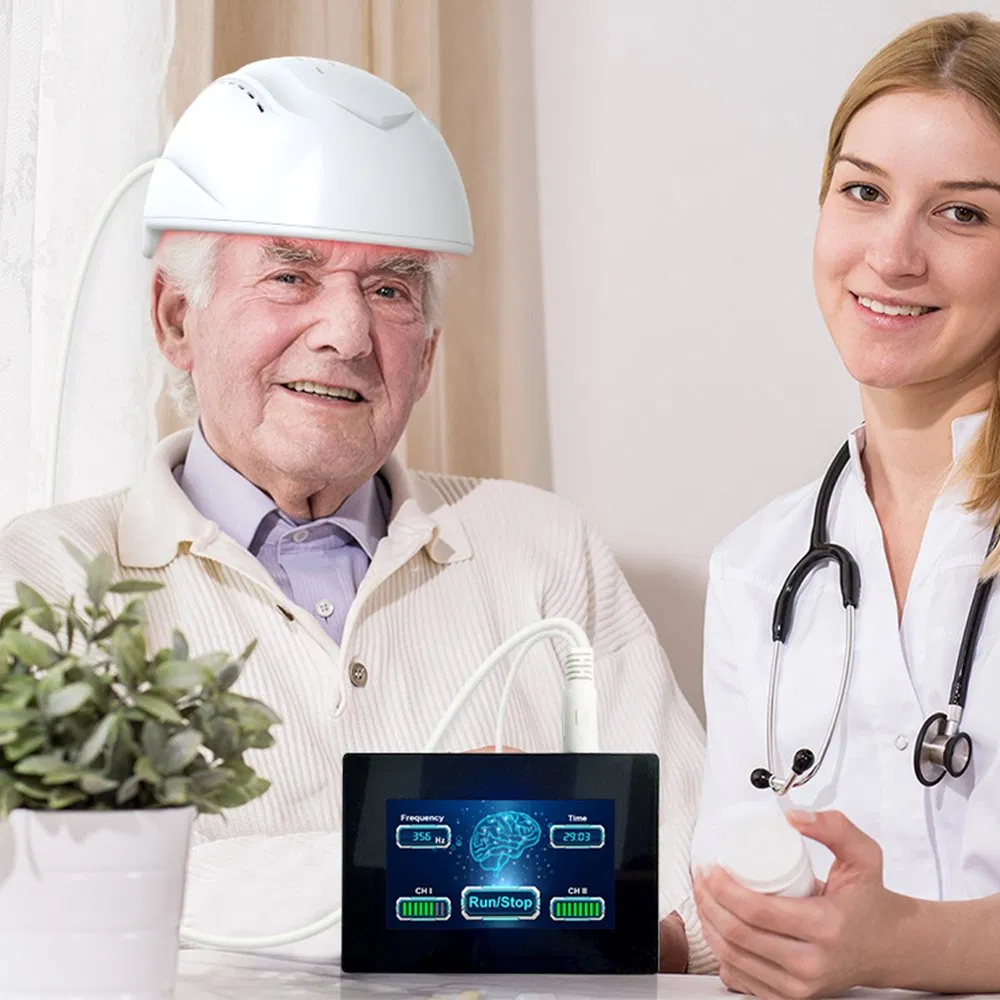 Suyzeko Near Infrared LED Light Therapy Brain Photobiomodulation Helmet for Cellular Enhancement