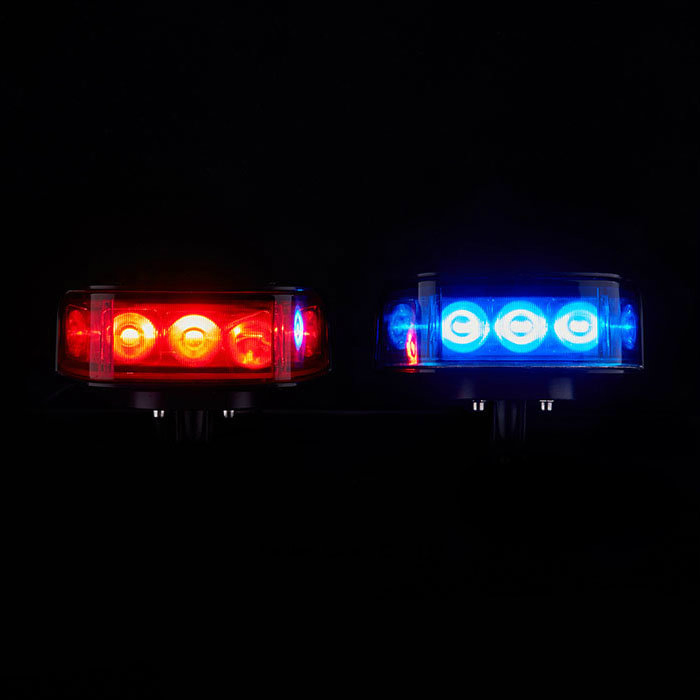 Red Blue Pair Security Motorcycle Front Light