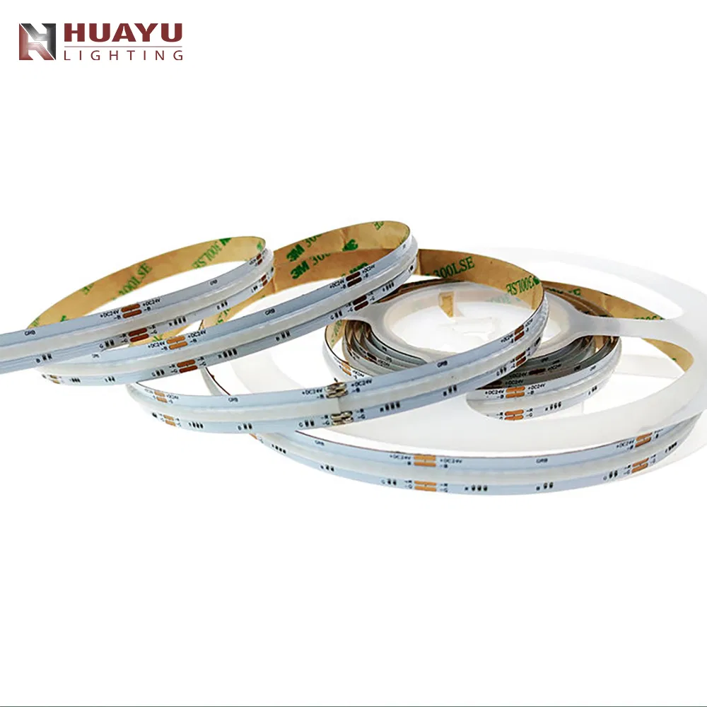 Ultra-Bright COB LED Tape - 840 LEDs/M, 90 CRI, 14W/M, RGB, 24V, IP20, for Commercial &amp; Decorative Lighting