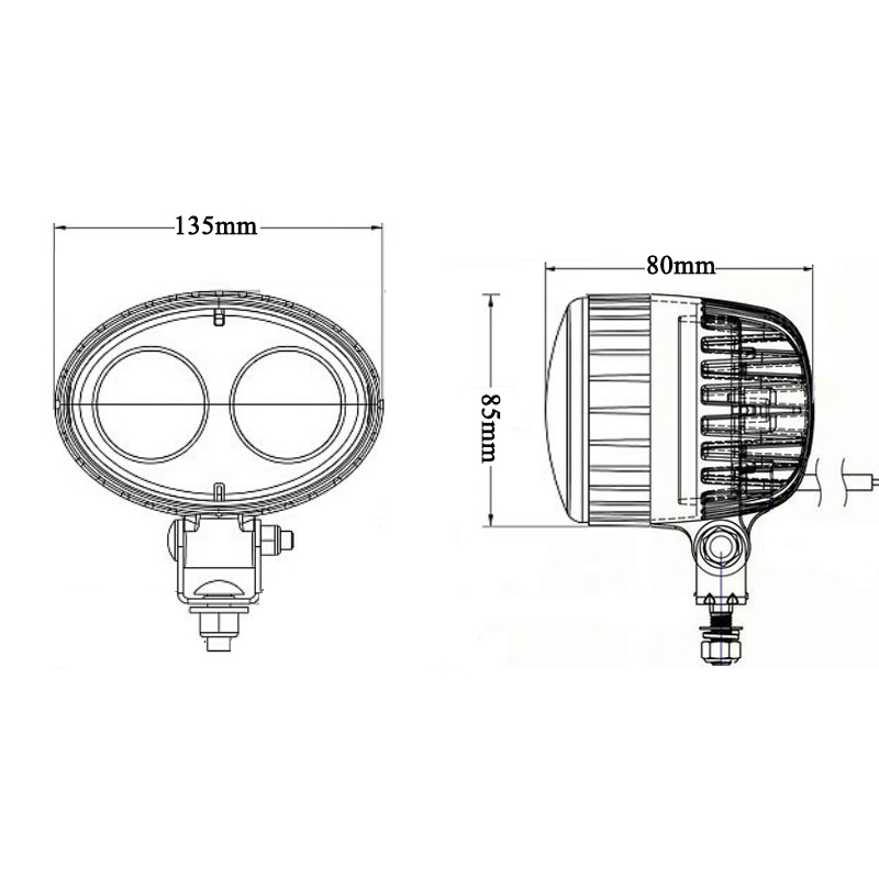 Forklift Red Blue Spot LED Warning Safety Lights Danger Alert Revers Lamp