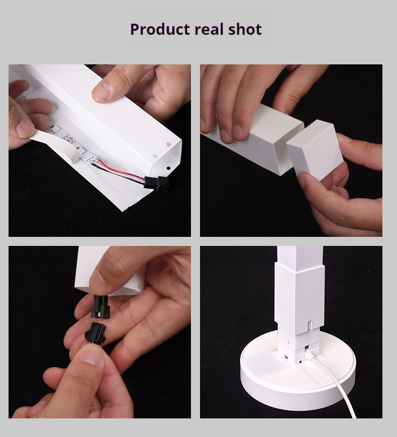 RGB LED Floor Lamp Remote APP Control Music Sync Corner Lighting Timer Smart Modern Mood Standing Lamp for Bedroom Living Room