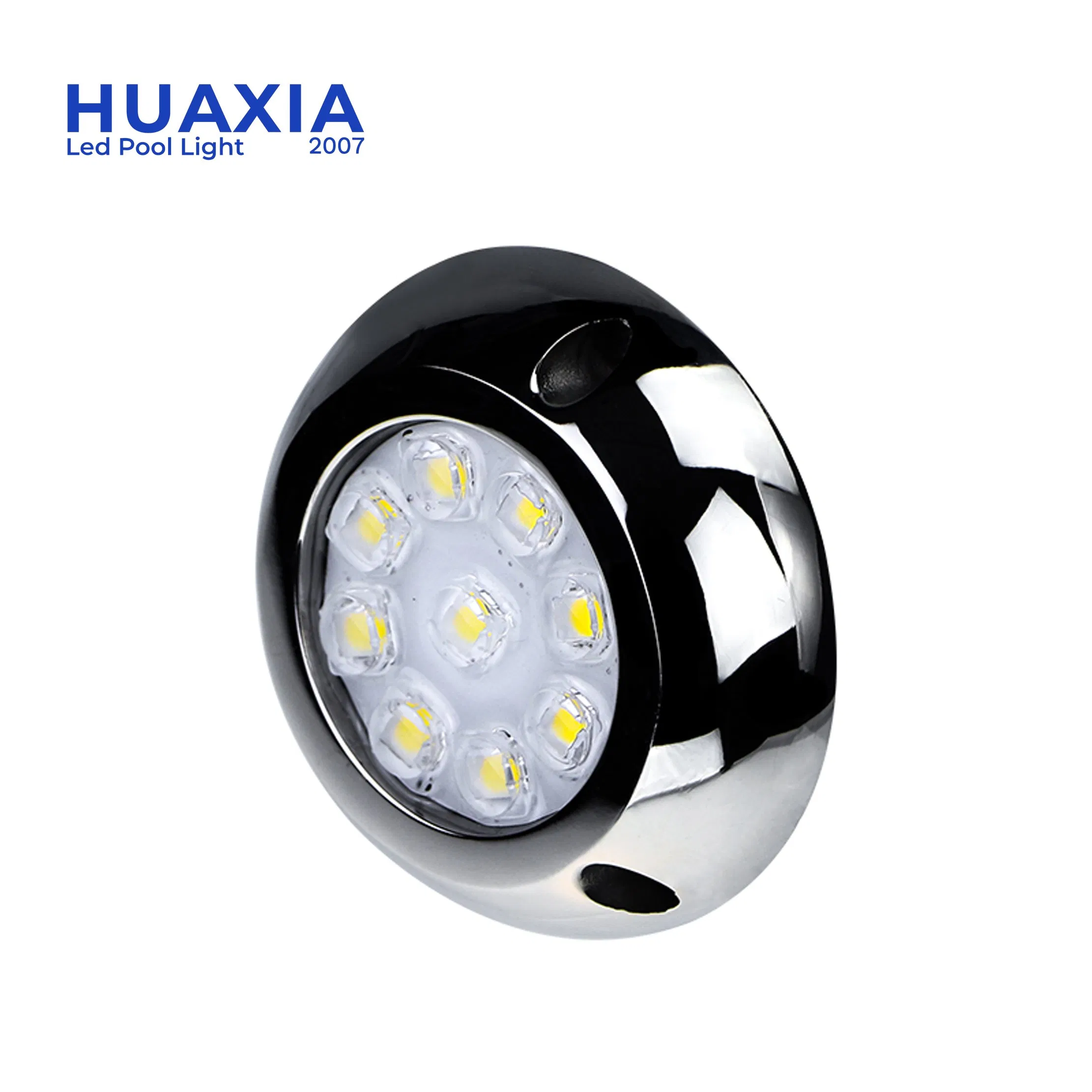 Huaxia 90mm AC12V Blue Green White Color LED Underwater Boat Yacht Marine Light