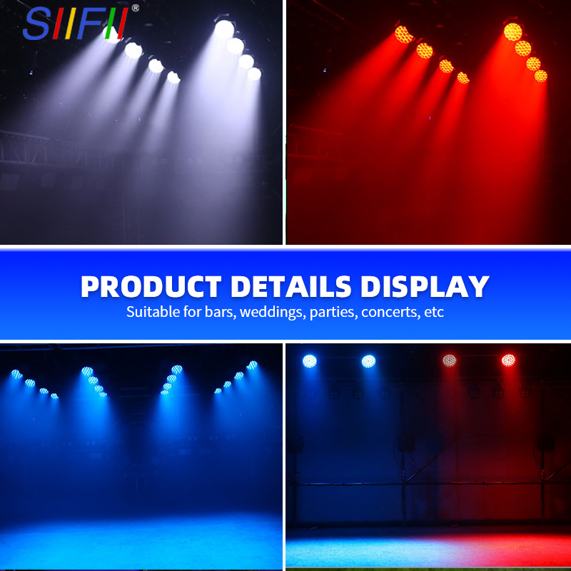 LED Moving Wash 37 RGBW Zoom Light for Theaters Churches TV Studios Photography Studios Fashion Shows Stage Performances Musical Shows