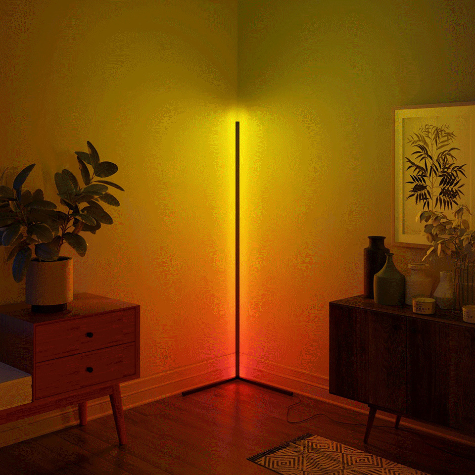 Corner Floor Lamp Color Changing Mood Lighting For Bedroom