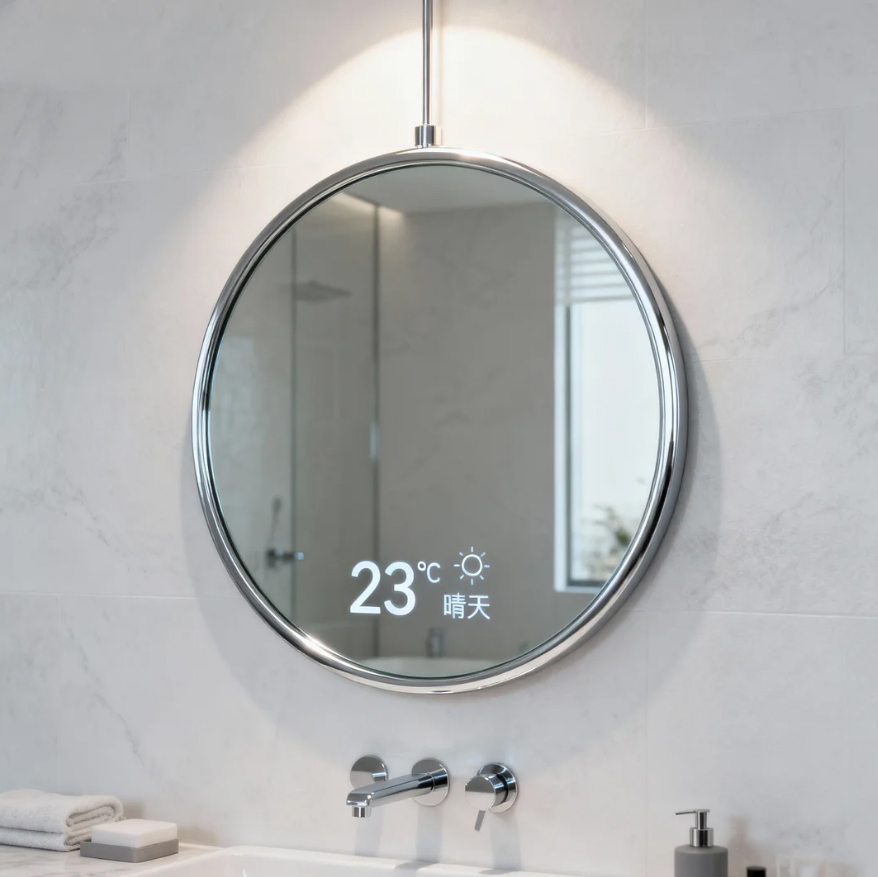Smart Magic Mirror for Home, Bathroom &amp; Smart Spaces Made by Glass Factory