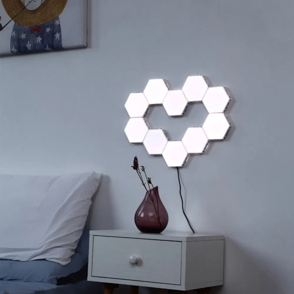 Wholesale LED Magnetic Modular Quantum Hexagonal Touch Sensitive RGB Wall Light