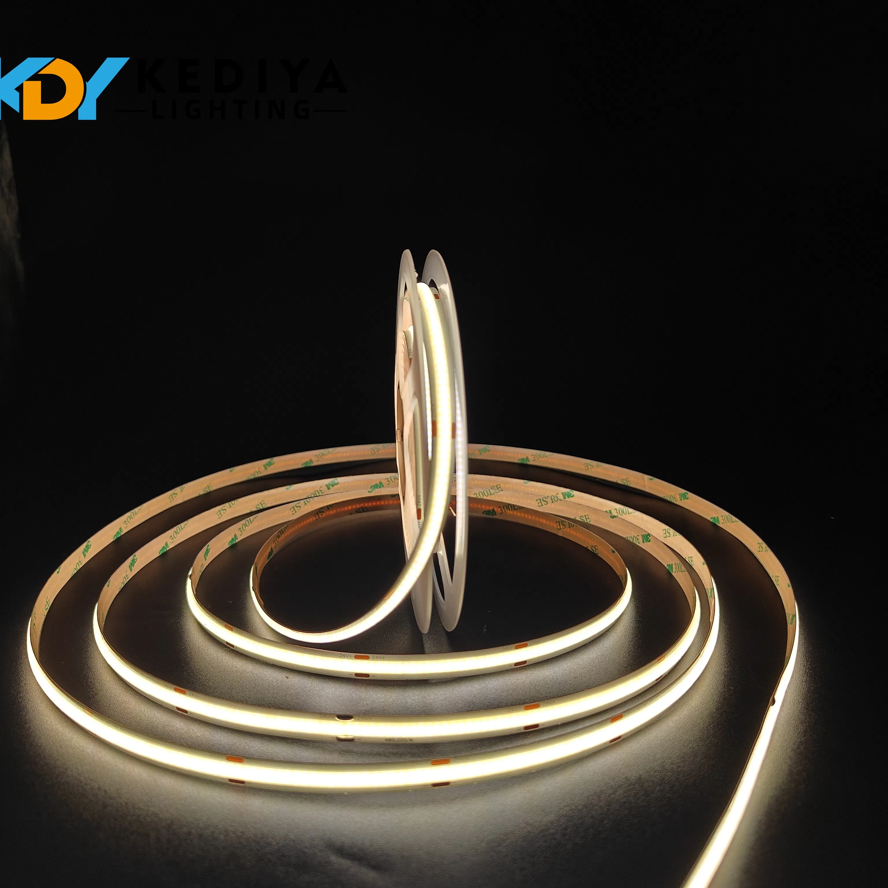 Dimmable 24V COB LED Strip Lighting for Home and Office