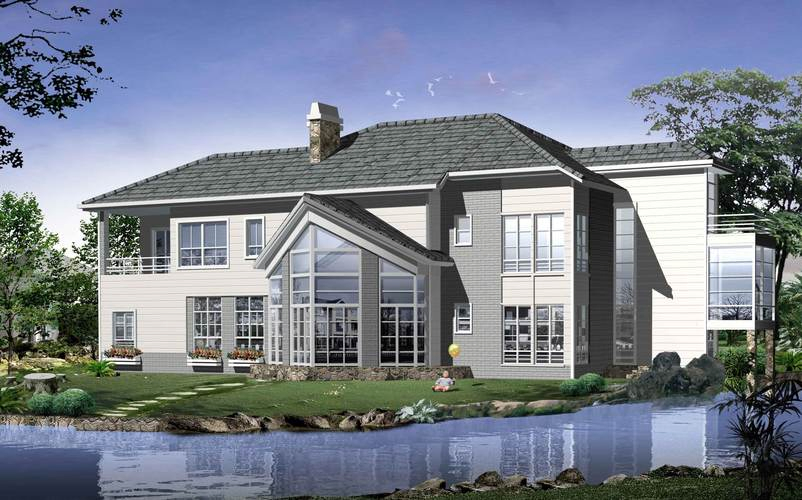 New Light Steel Villa House Double Layered Chinese European Customized House