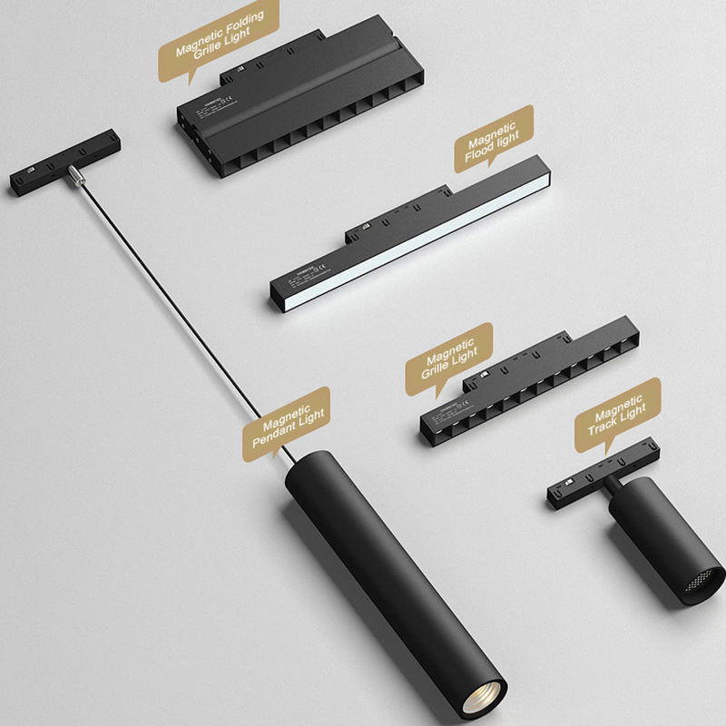 Adjustable Magnetic Track Lighting Solution for Retail Spaces