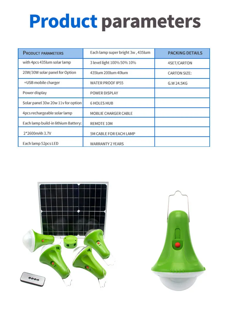 Solar Energy Lighting Kit