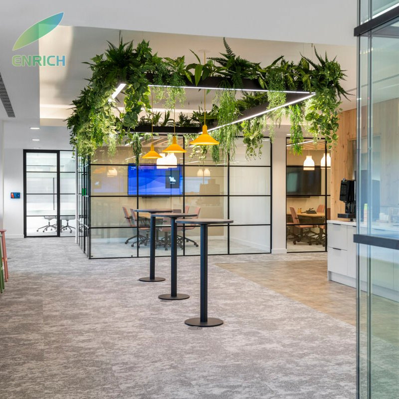 Biophilic LED Plants Pendant Lighting Decor Chandelier Dali Casambi Reception Lounge Restaurant