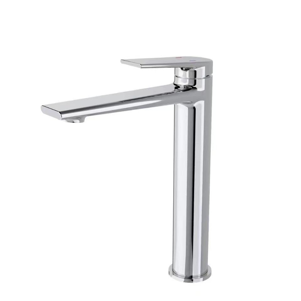 Premium Brushed Nickel Bathroom Faucet Single Handle Basin Mixer Modern Design High Quality Brass Cold Hot Water Tap