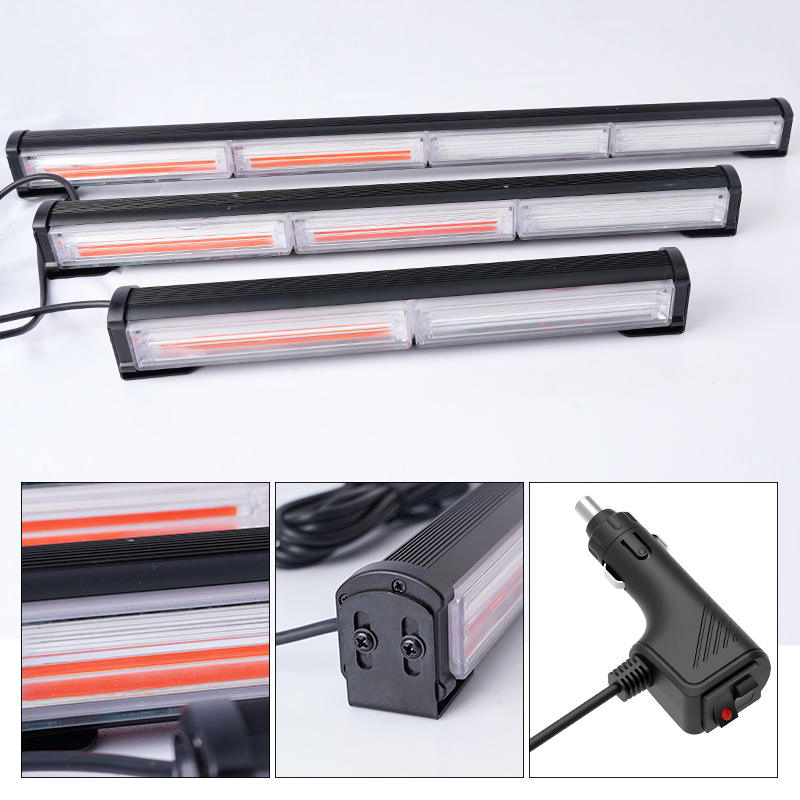 COB Red Blue Light Truck Lorry Highway Flashing Safety Signal Warning Light Bar