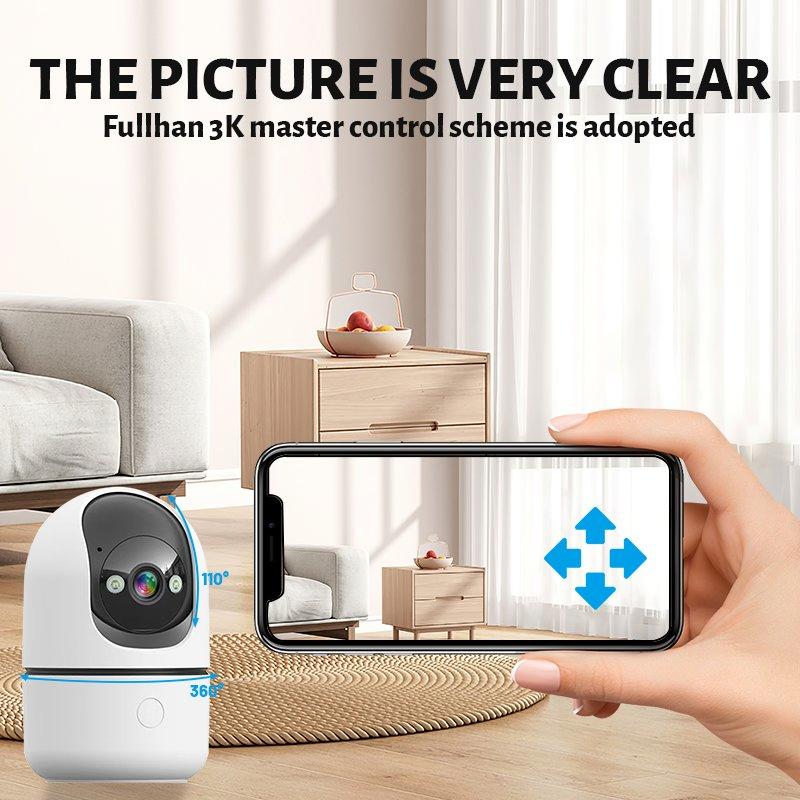 6MP Smart Home Indoor Security Camera Motion Detection