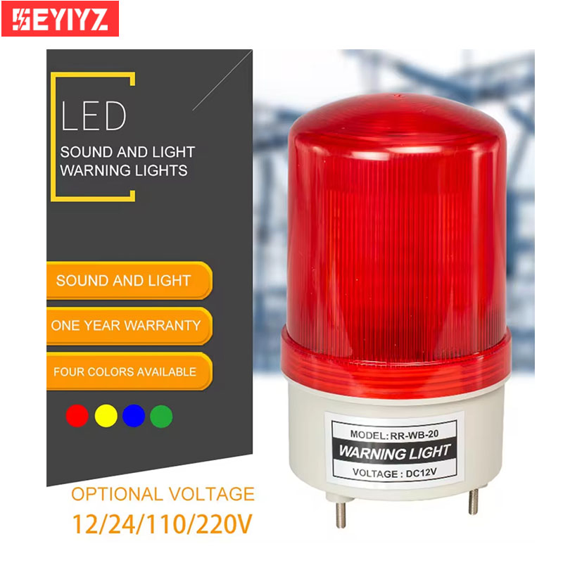 LED-1101 Red Yellow Green Blue Warning Light Lamp Rotating Industrial Warning