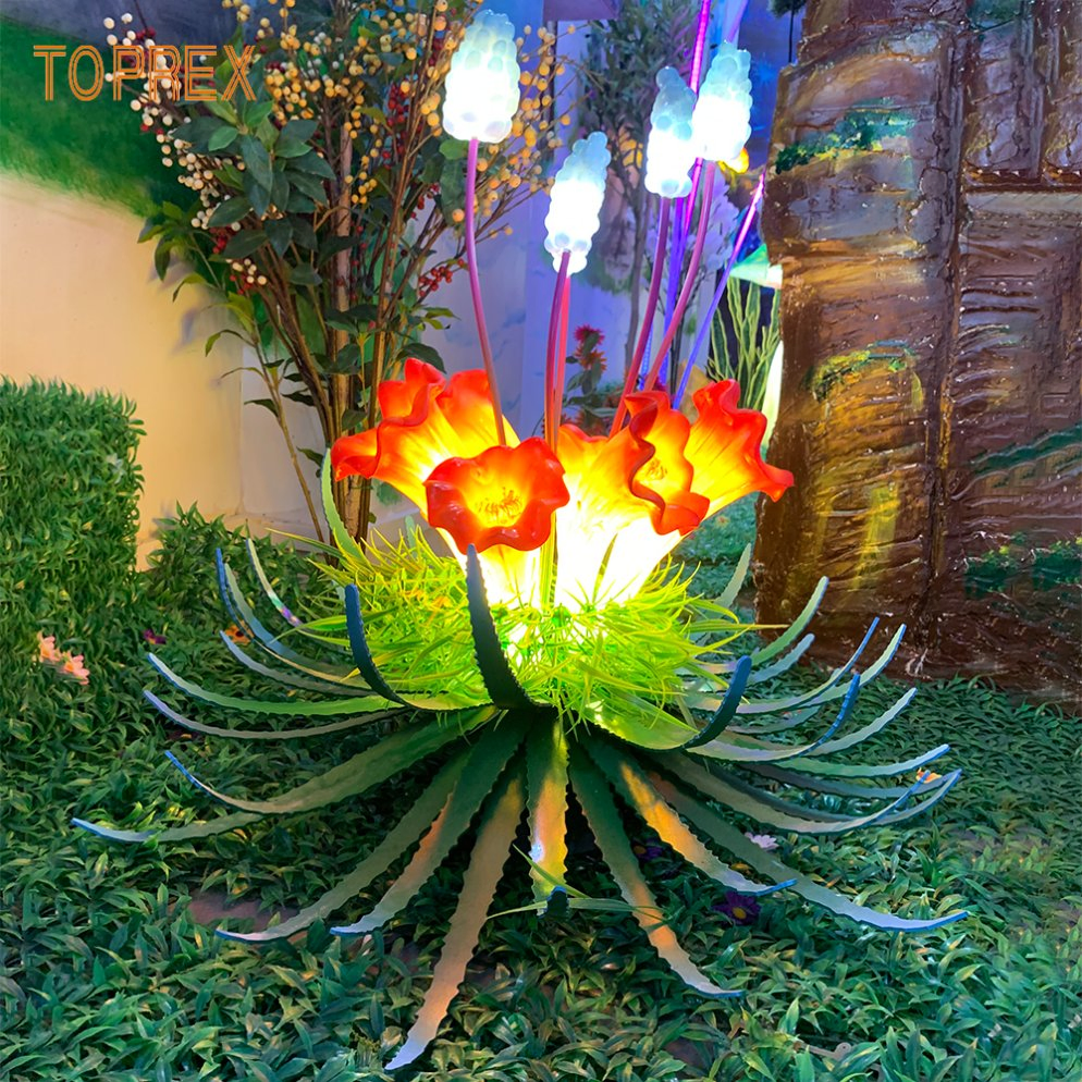 Toprex Fantasy Night-Blooming Cereus Decor Inspired Theme Parks and Immersive Nature Displays Lighting