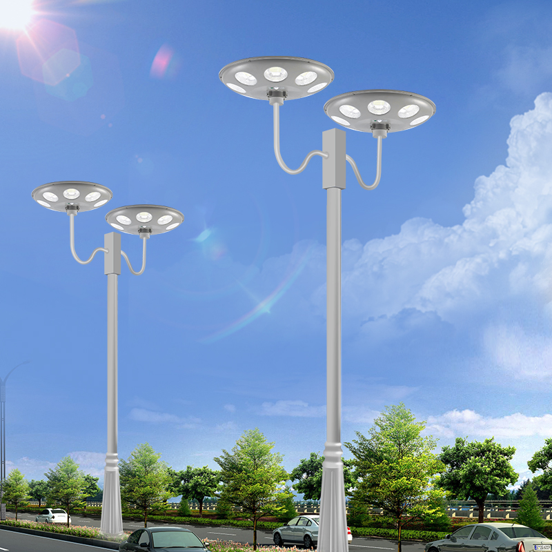 Premium LED Street Light in White with Optional Green and Blue Finishes
