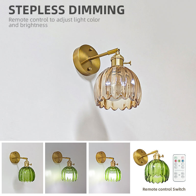 Elegant Vintage Tulip Wall Mounted Light Fixture for Home Decor