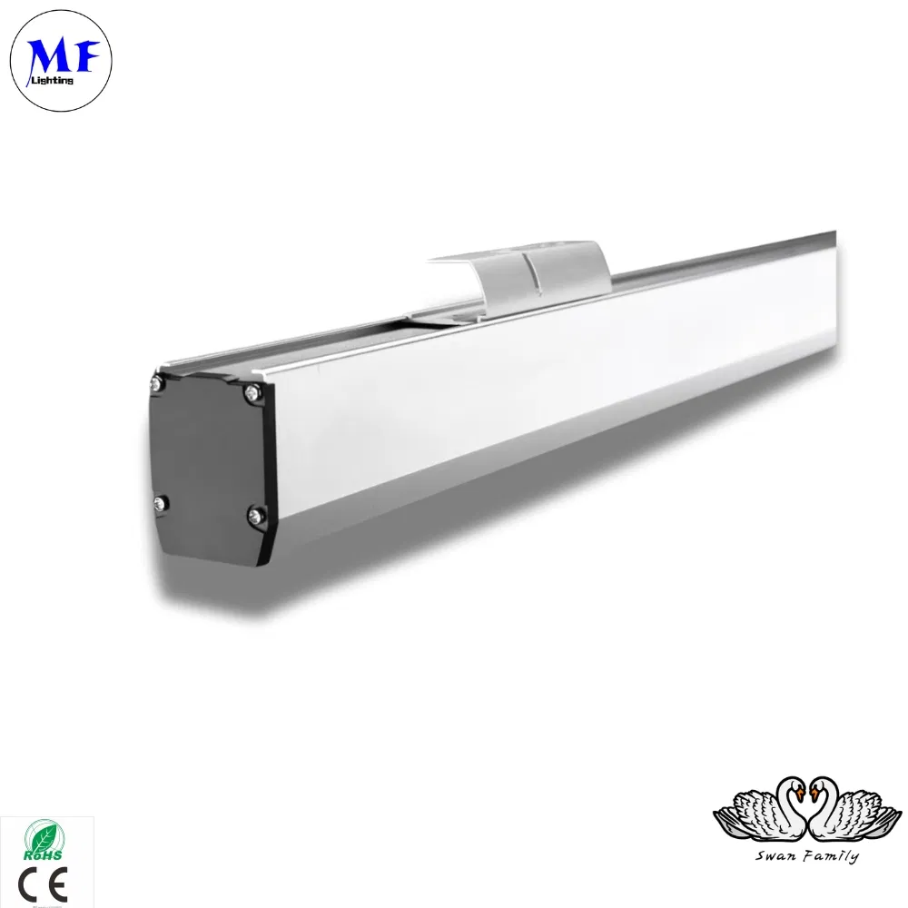 Factory Price 130lm/W CRI98 Ugr<19 Dali Circadian Rhythm Custom Shapes PIR Dimmable Office Slim Track Linear Light for Education Retail