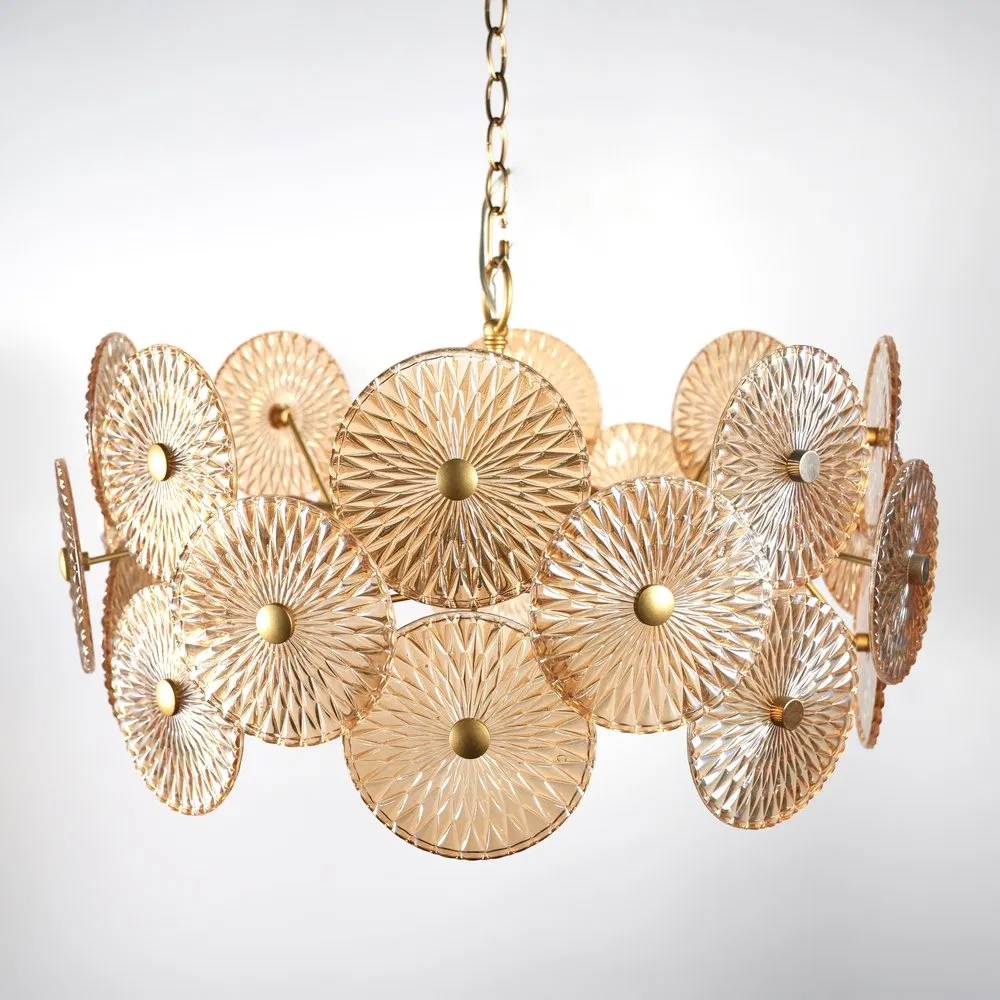 Sophisticated Zm250015-01or Layered Glass Orb Chandelier-Style Pendant Lighting for Luxury Yacht Interiors