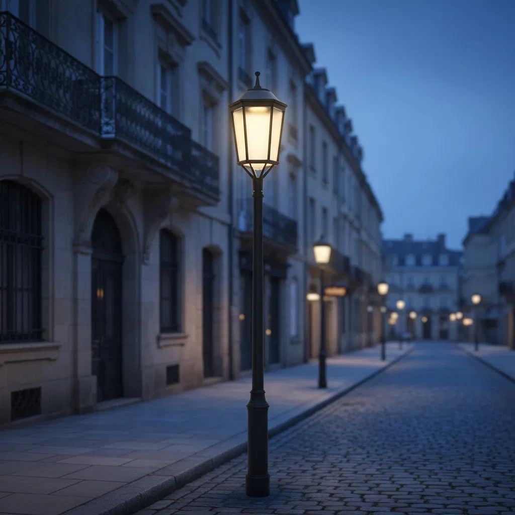 New Classic Garden Light Outdoor Hexagonal LED Post Light Decorative Street Lighting