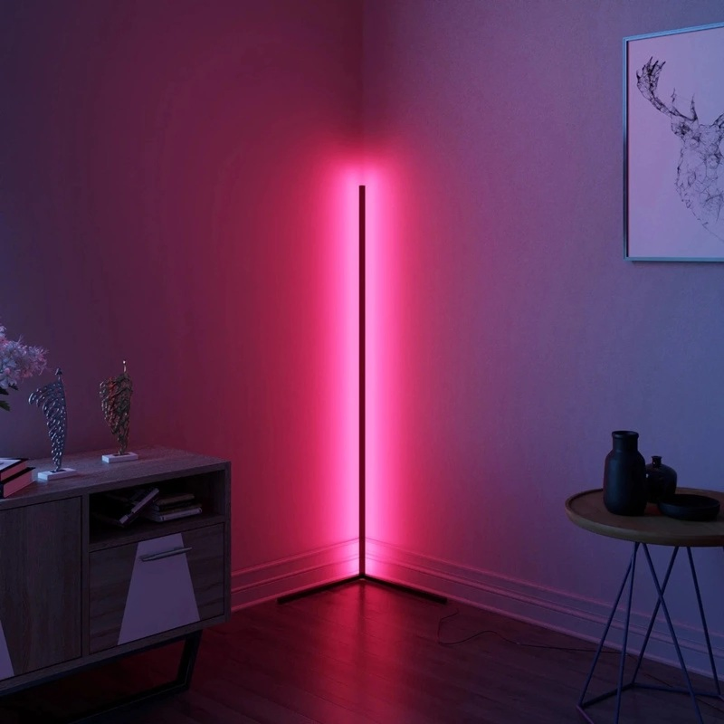 Corner Floor Lamp Color Changing Mood Lighting For Bedroom