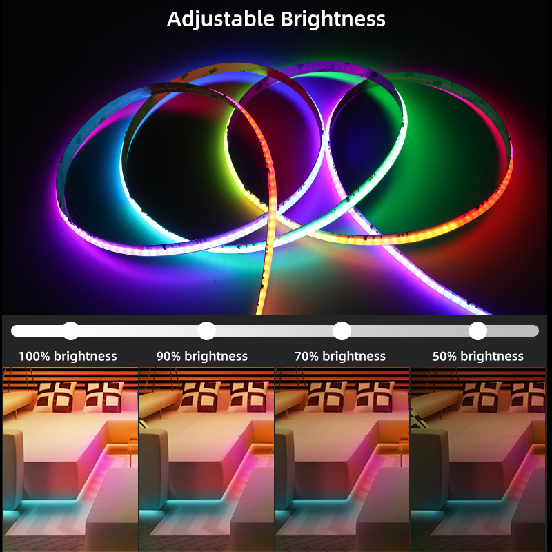 Customizable COB LED Strip WS2811 576 LEDs for Retail, Offices &amp; Smart Homes