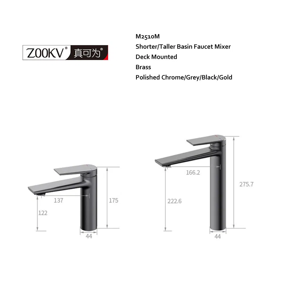 Luxury Modern Tall Basin Faucet Single Handle Solid Brass Chrome Finish Bathroom Mixer Tap Commercial Grade Wholesale Supply